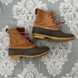 L.L. Bean Women's Brown and Black Winter Boots